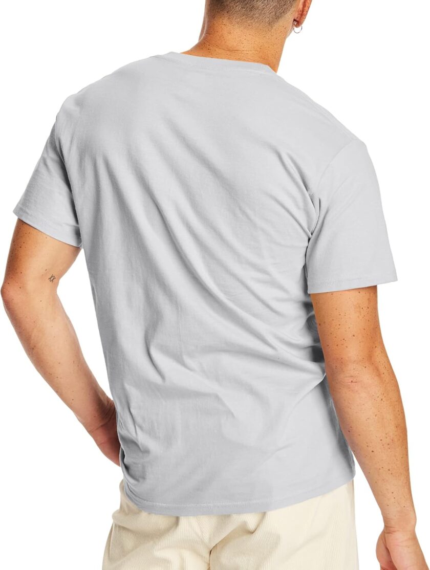 Men's Heavyweight Pocket T-Shirt,  Full-Cut Cotton Pocket Tee for Men, Crewneck T-Shirt For Men, 1 or 2 Pack - Image 2