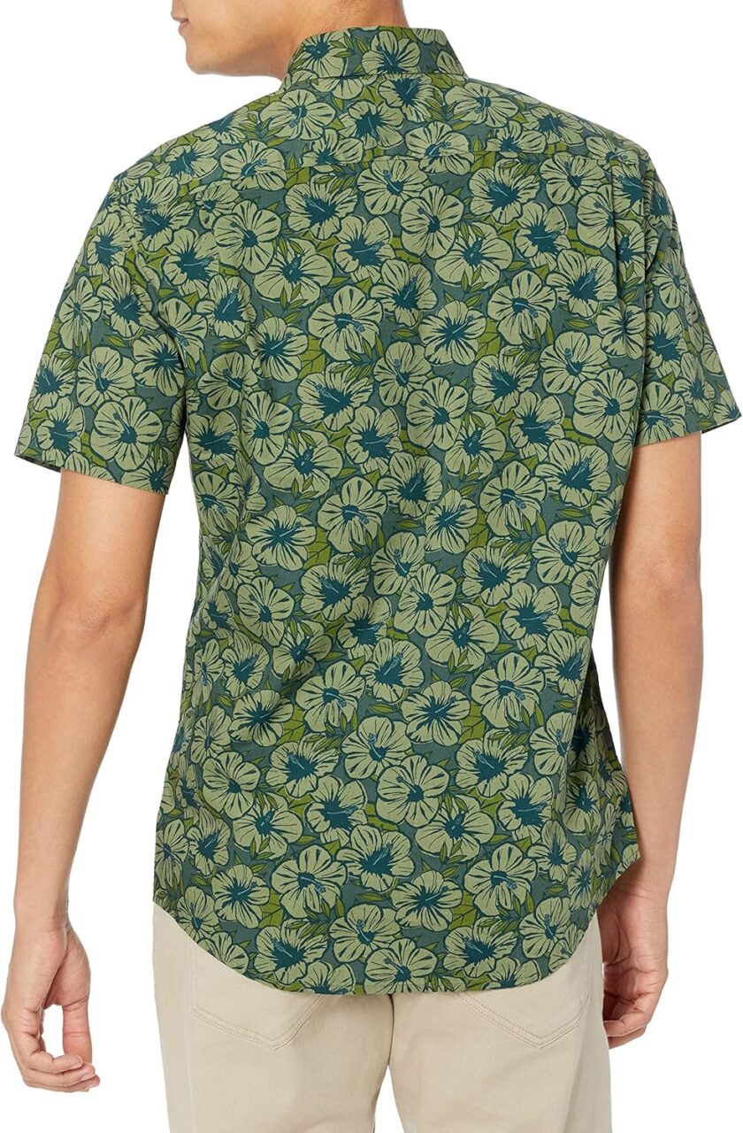 Slim-Fit Men's Short Sleeve Button Down Shirt - Image 2